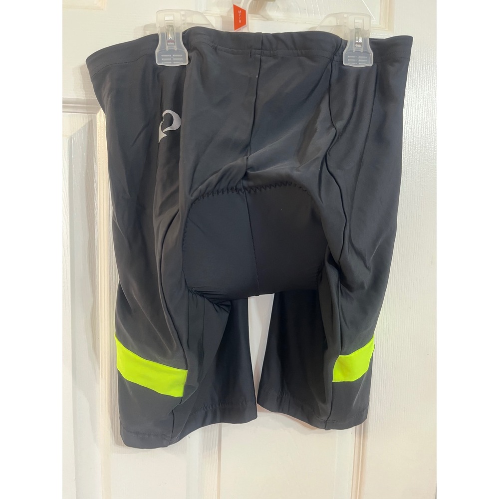Pearl Izumi Padded Cycling Shorts Black Neon Yellow Reflective Bike Shorts